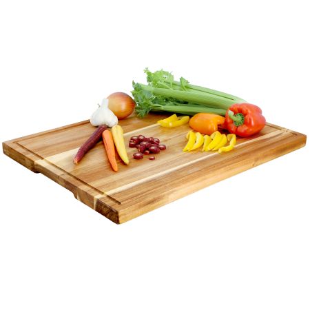 MegaChef Acacia Wood 24 x 18 Inch Large Cutting, Prep and Serving Butcher Cutting Board