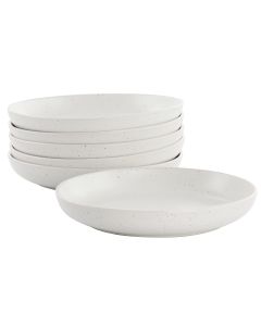 Studio 3B Mio 6 Piece 7.5 Inch Round Stoneware Bowl Set in Sea Salt