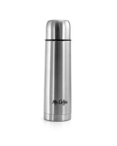 Mr. Coffee Javelin 16 Ounce Stainless Steel Travel Thermal Bottle in Silver